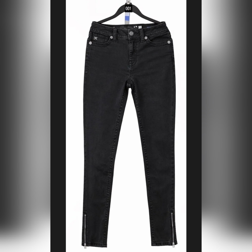 Miss Me Black Mid Rise Jeans Size 28